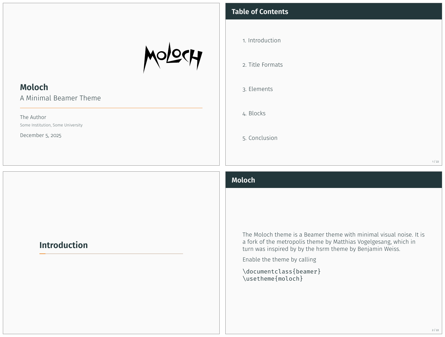 An example of the Moloch theme.